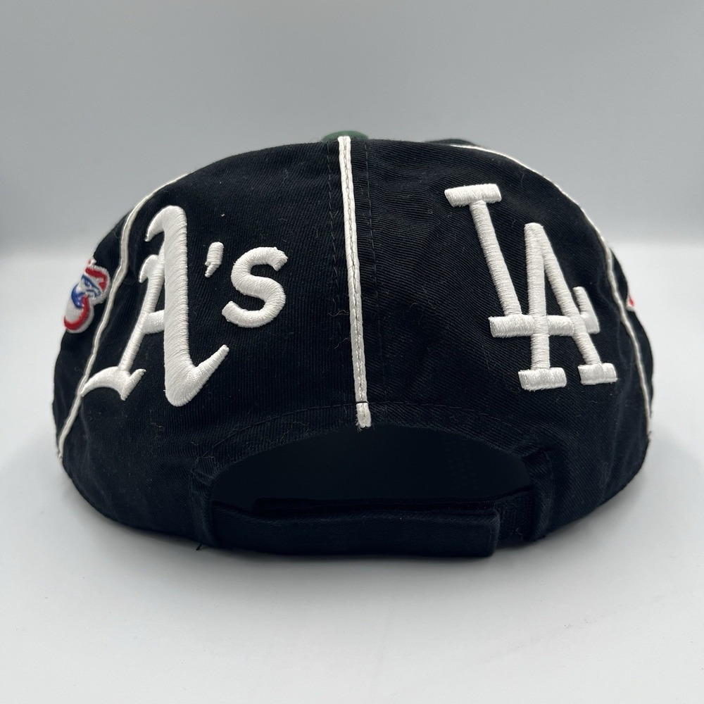 Vintage American Needle World Series Hat A's vs Dodgers Snapback MLB Cap 90s - Picture 3 of 13